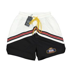 Rhude Monaco Drawstring Shorts Black White